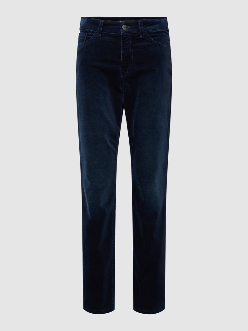 Hose mit Strukturmuster in marineblau
