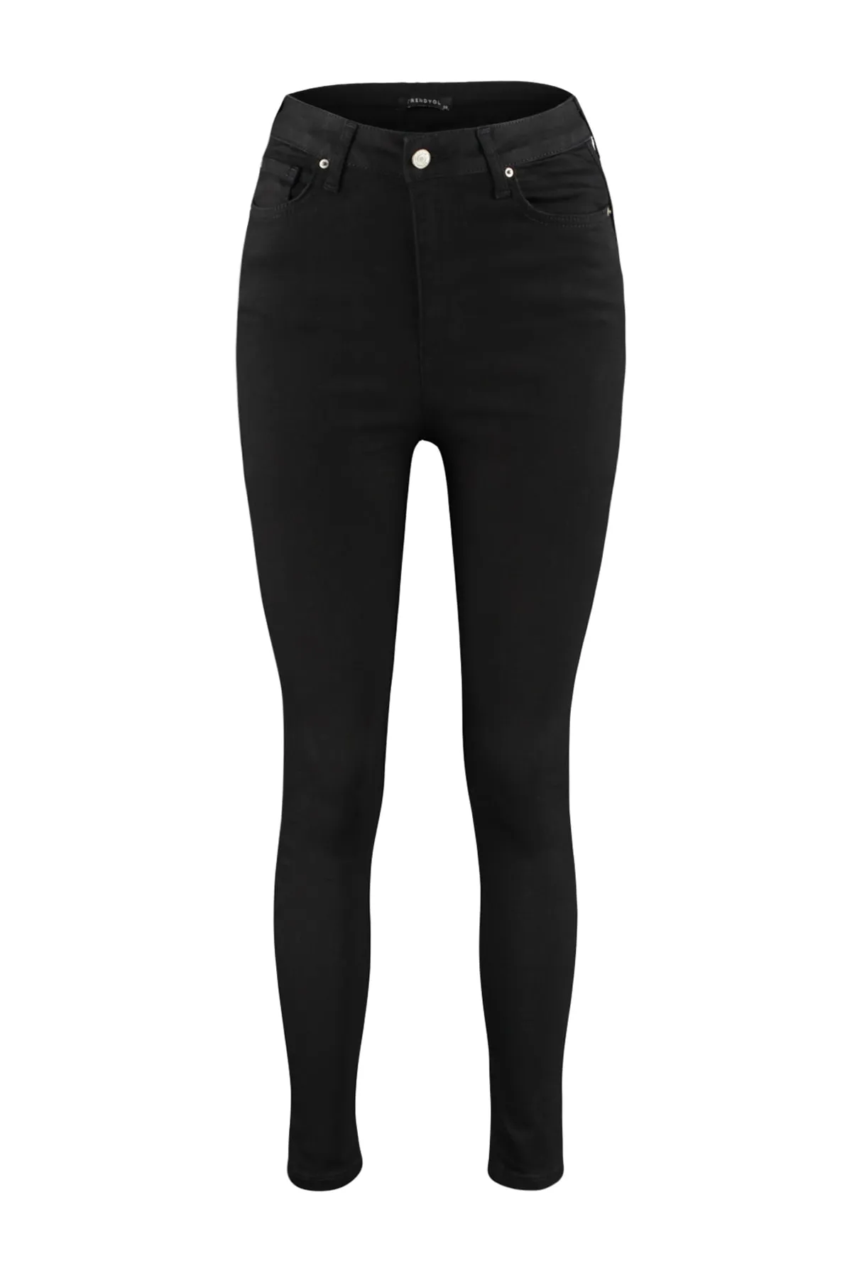 Trendyol Collection  Schwarzer Push-Up-Skinny mit hoher Taille TWOSS23JE00078