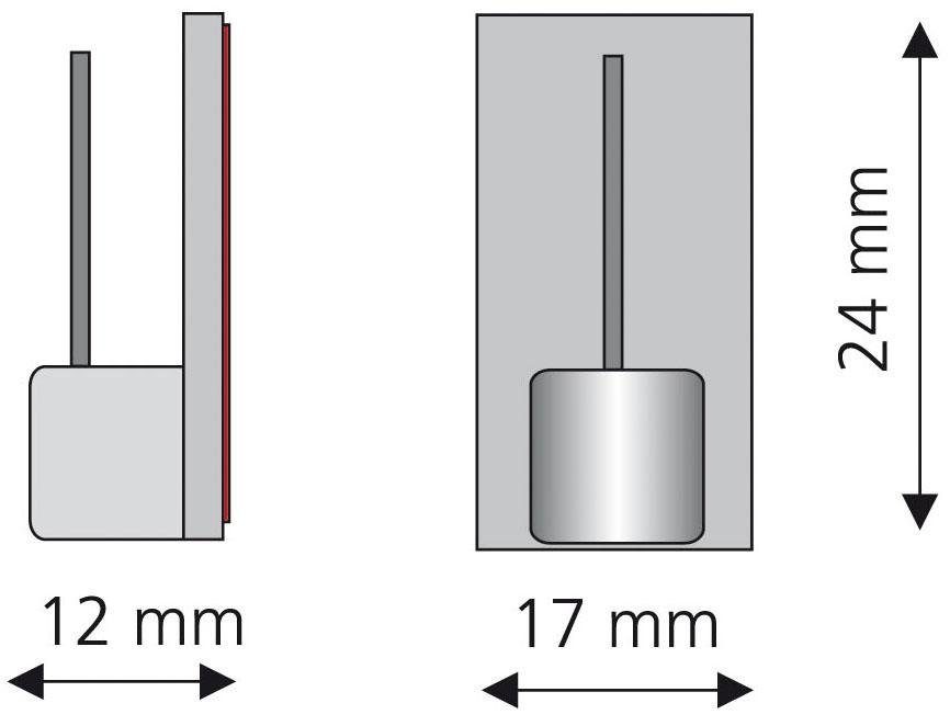 Klebeträger, Liedeco, Vitragen-Bistrostangen, (Set, 4-tlg), für Vitragen-Bistrostangen