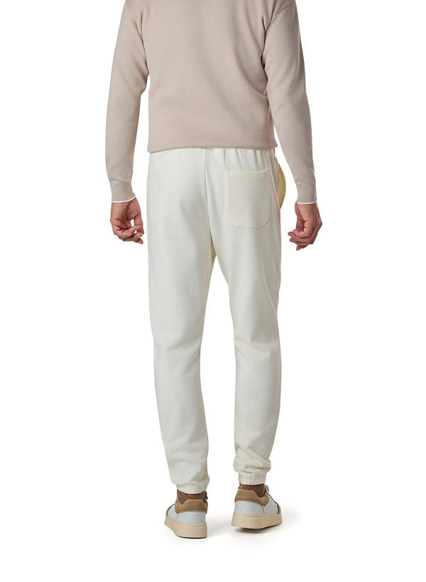 BOGGI MILANO, Sweatpants, Baumwolle, wollweiß