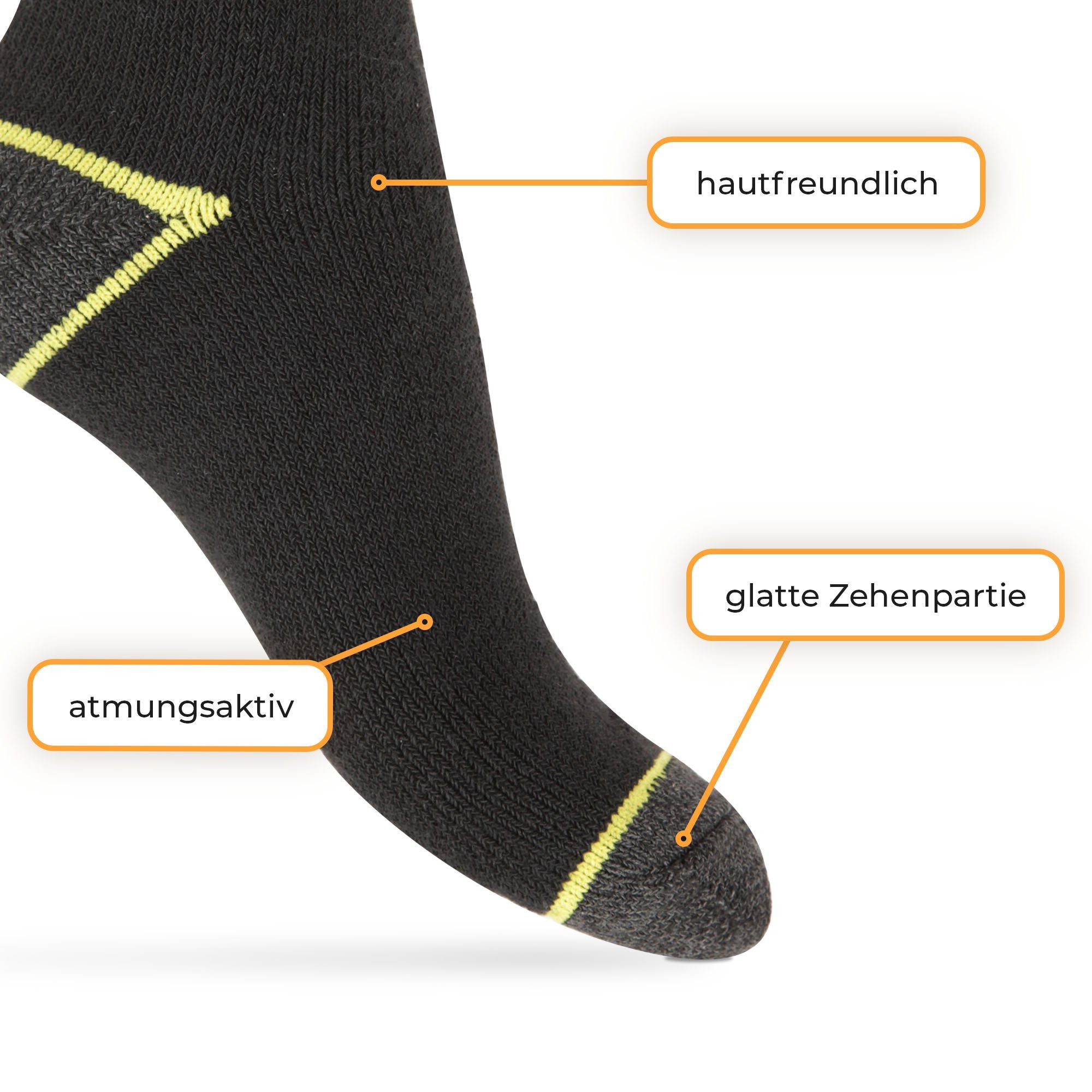 hemmy Fashion Arbeitssocken WORK Socken (5-Paar) Herren Arbeits- und Outdoorsocken, Funktionssocken
