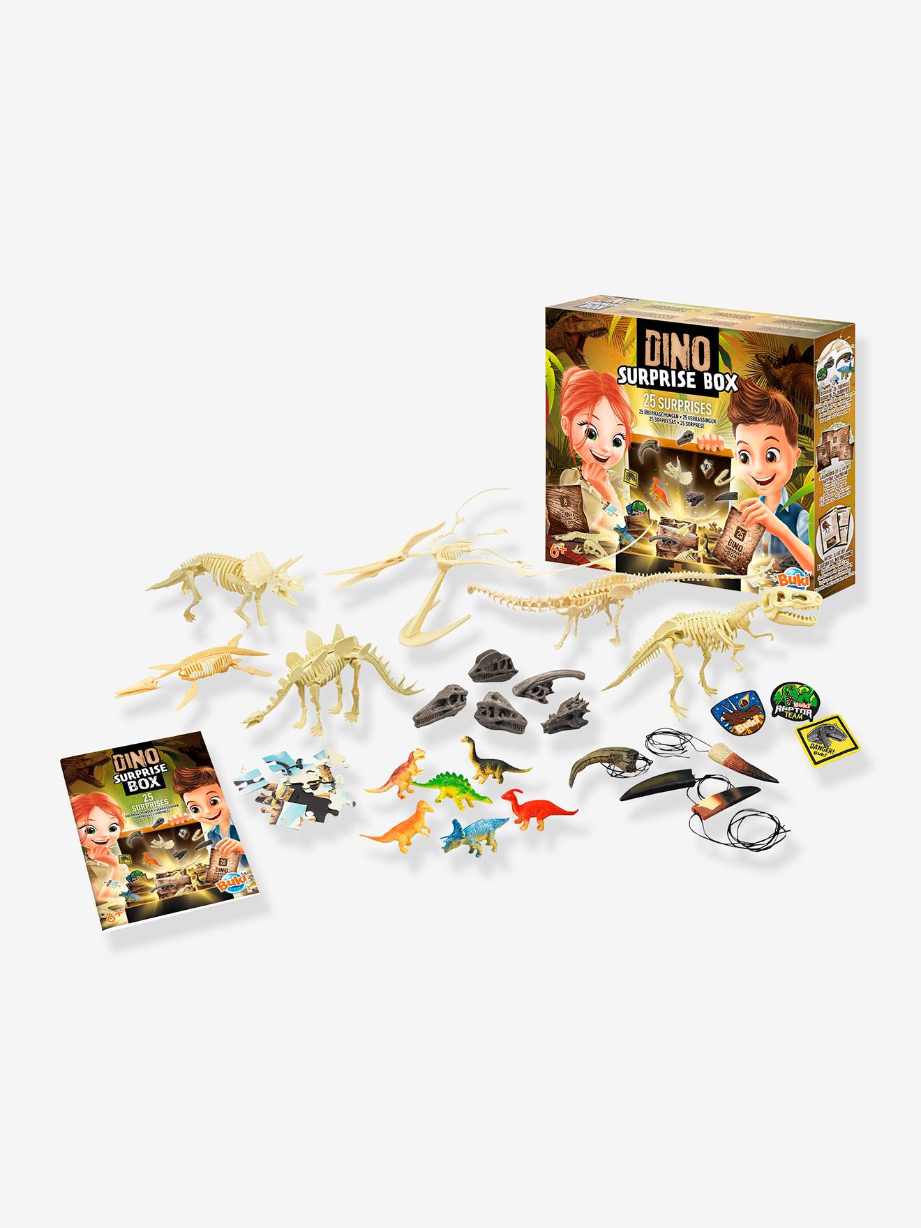 Buki Kinder Dino Surprise Box BUKI, 25 Beutel - mehrfarbig