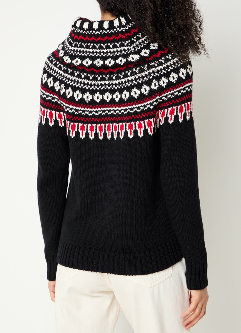 Pulover tricotat gros Ralph Lauren cu model tricotat