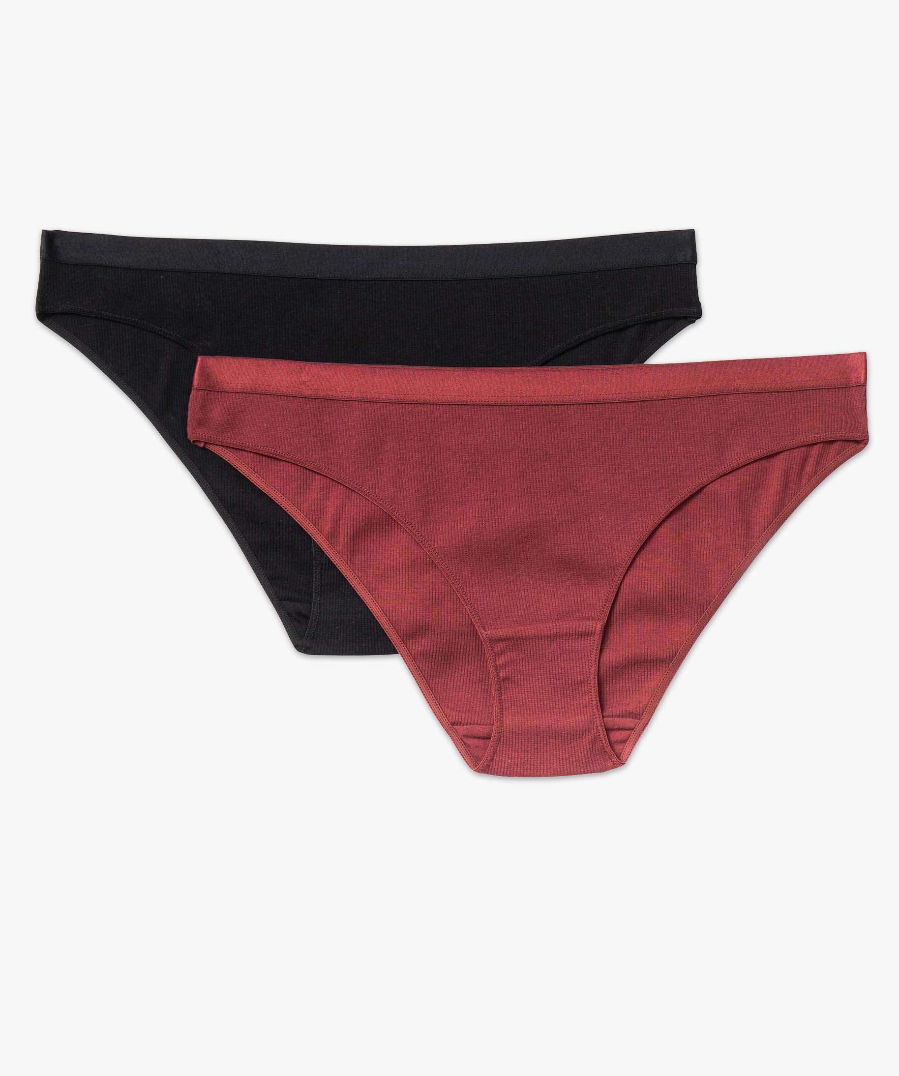 Culotte en maille ctelée femme (lot de 2) multicolore | GEMO