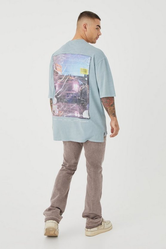 Slim-Fit Schlagjeans