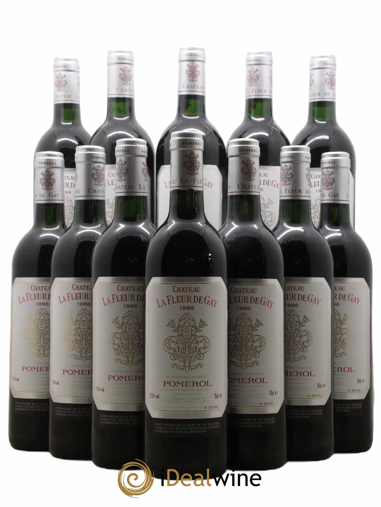 Château la Fleur de Gay  1986 - Lot de 12 Bouteilles