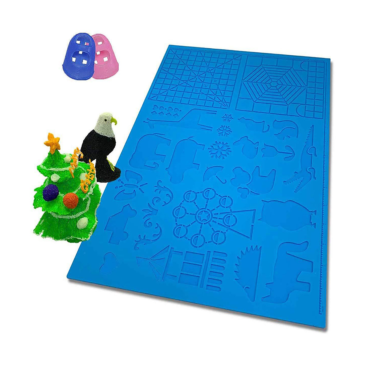 3D Stift Zeichnung Vorlage Geschenk für kinder 3D Druck Stift Silikon Pad mit Grundlegende Vorlage mit 2 Silikon Finger Kappen