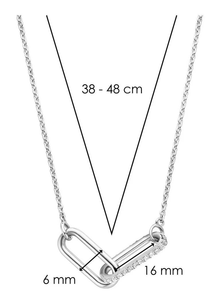TI SENTO - Milano Silver Necklace 3966ZI
