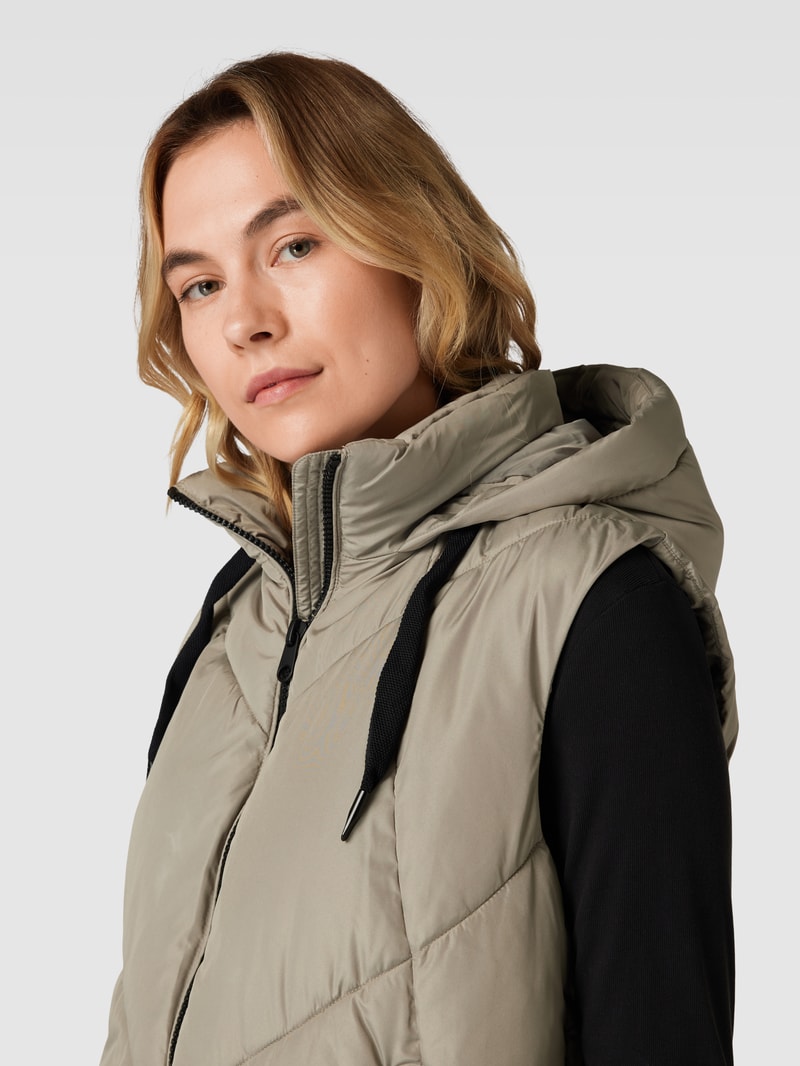Steppweste in ärmellosem Design Modell 'BEVERLY' in stein