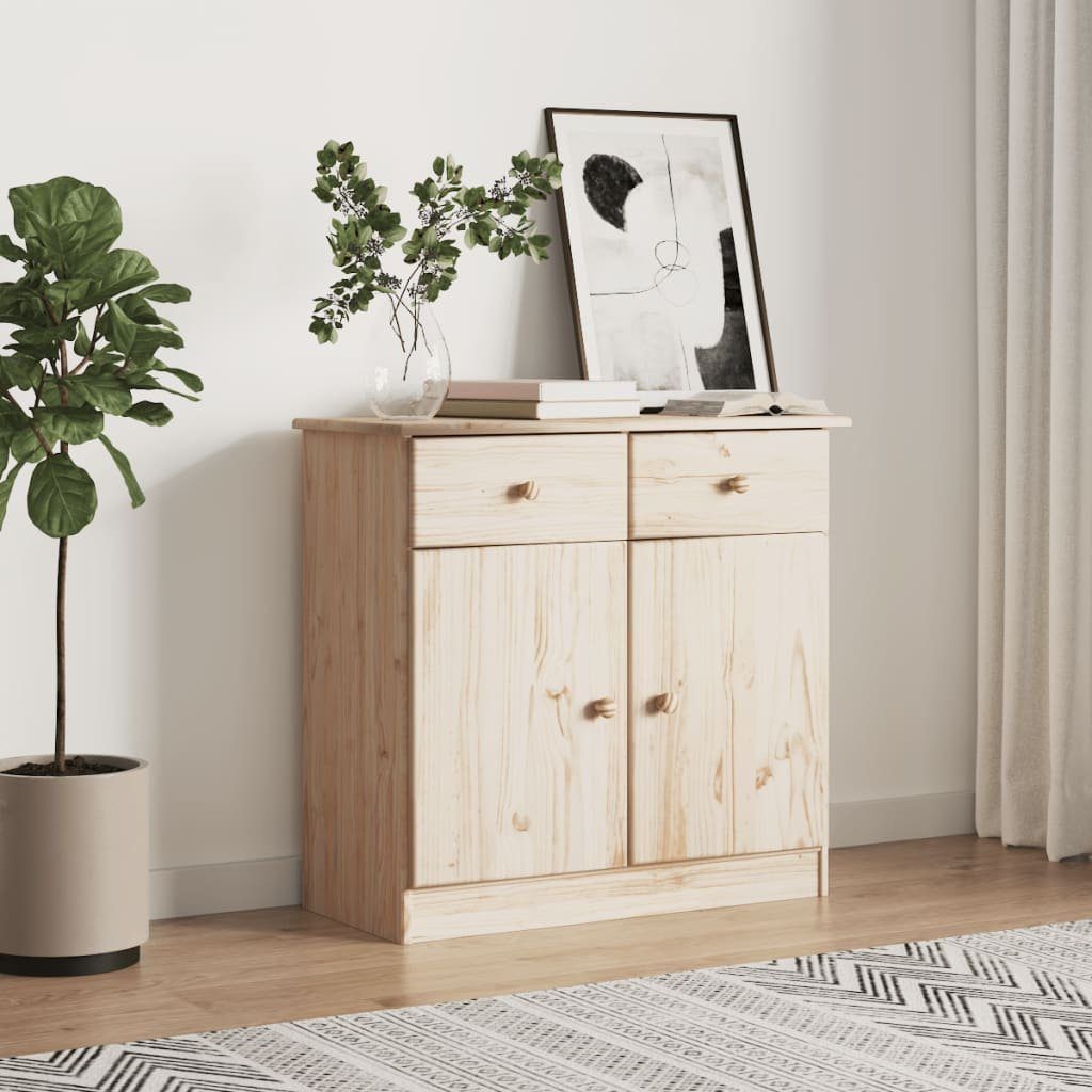 vidaXL Sideboard Sideboard ALTA 77x35x73 cm Massivholz Kiefer (1 St)