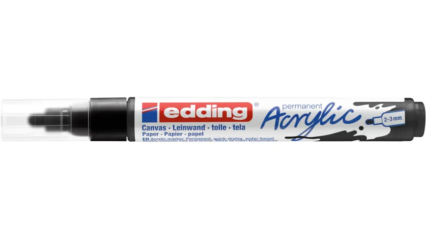 edding Acrylmarker 5100 medium schwarz schwarz