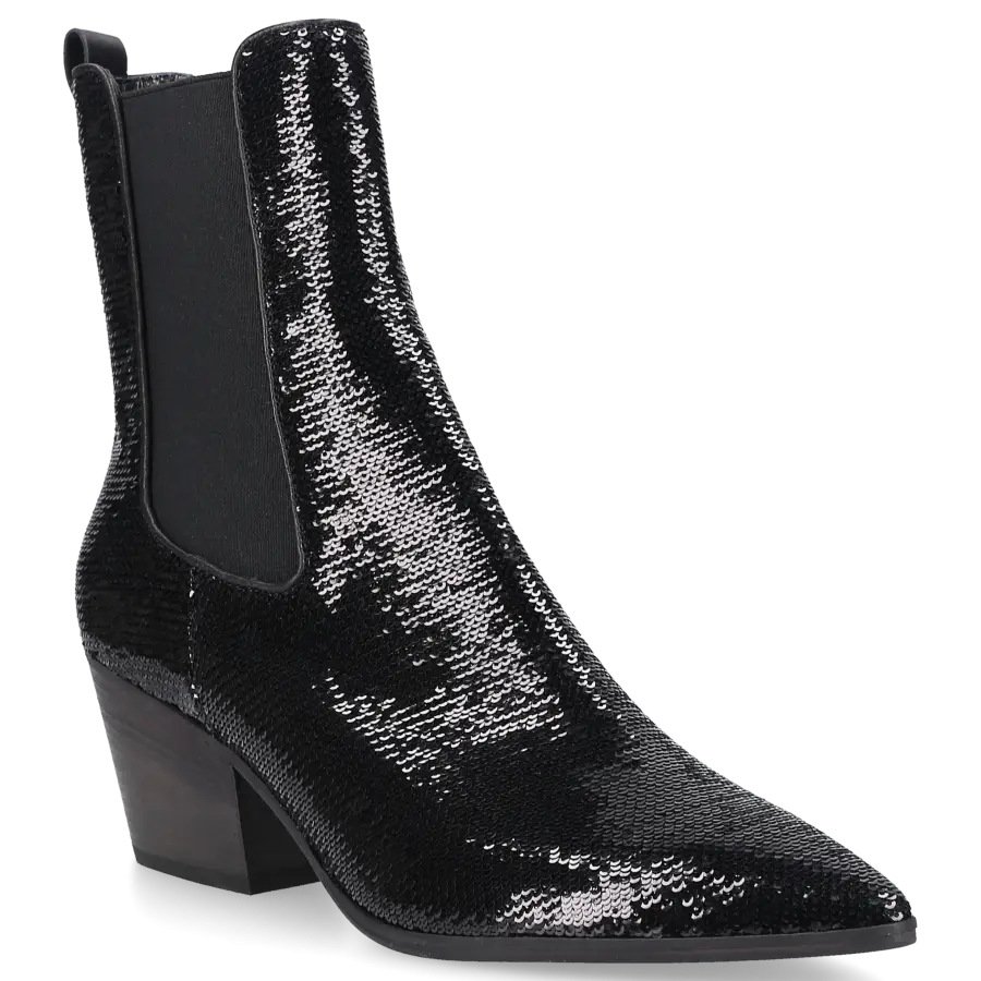 305 SOBE - Chelsea Boots ROCKET Pailletten - schwarz