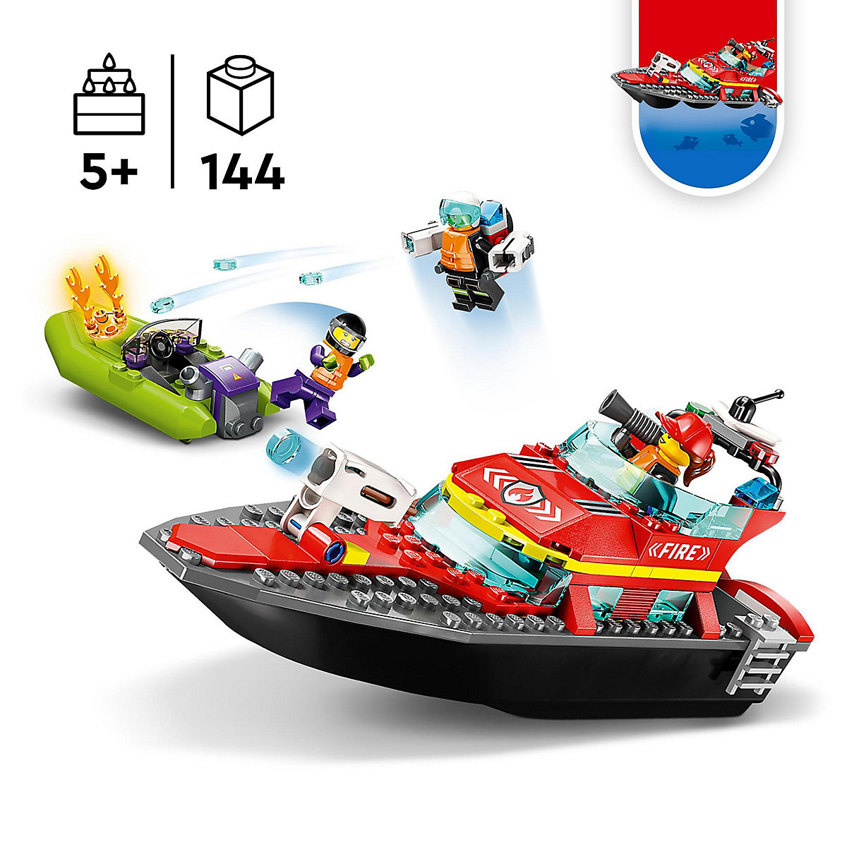LEGO® City 60373 Feuerwehrboot