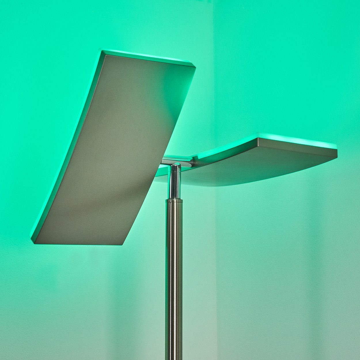 hofstein Stehlampe LED Steh Boden Leuchte RGB Farbwechsler Wohn Schlaf Raum Beleuchtung