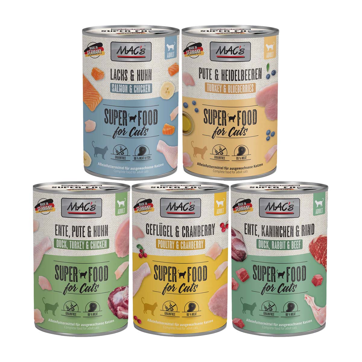 MAC's Cat Fleischmenü 60x400g Mixpaket 2 kaufen