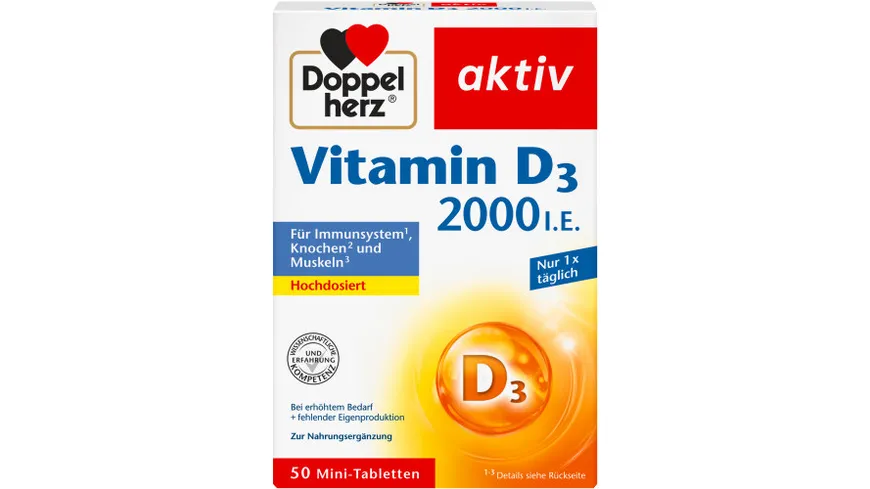 Doppelherz Vitamin D3 2000 I.E.