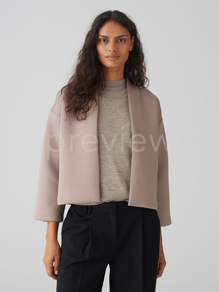 OPUS Sweatjacke in Taupe günstig kaufen