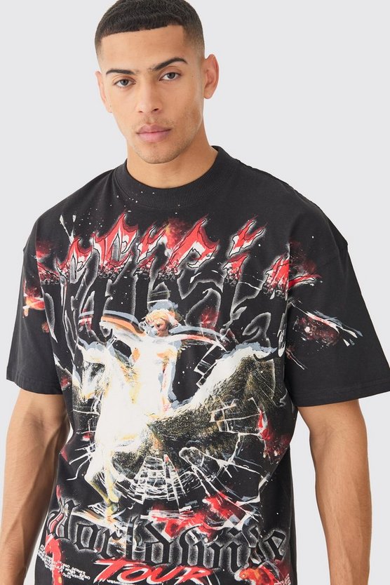 Oversize T-Shirt mit Official Print