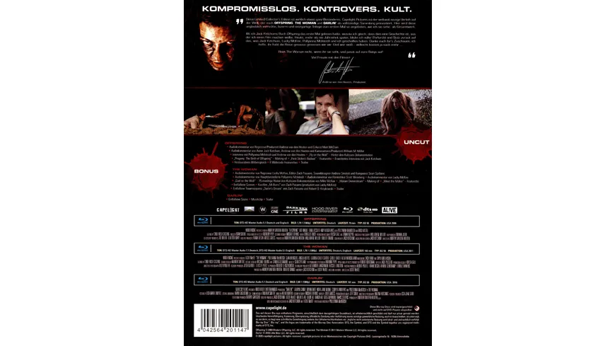 The Woman Trilogy - Limited Collector's Edition im Mediabook/Uncut   [3 BRs]