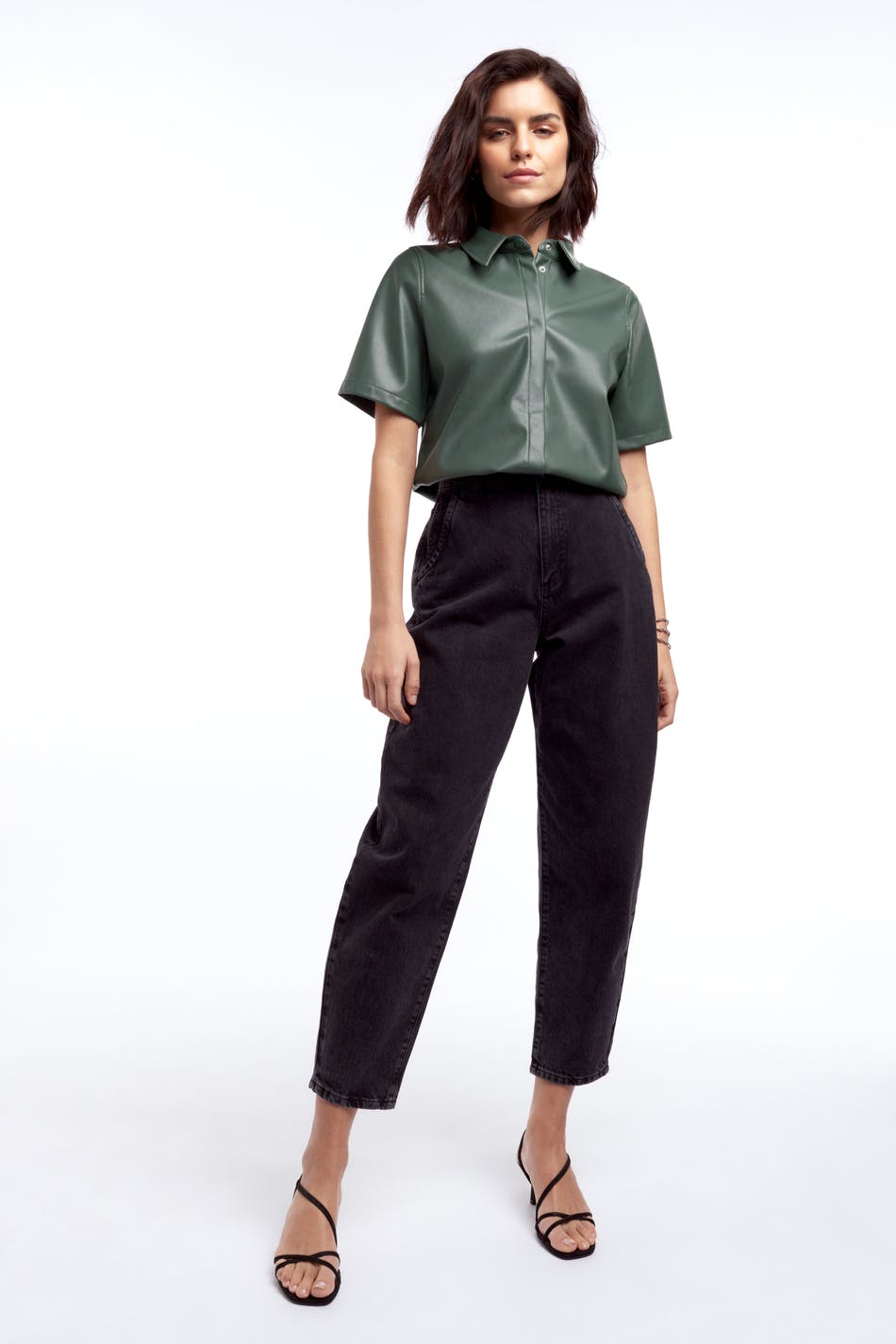 Mia shortsleeve pu shirt
