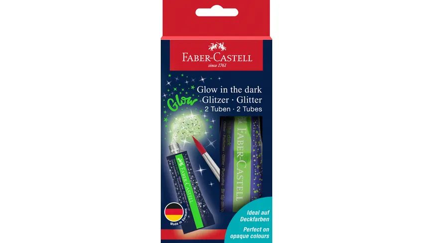 FABER-CASTELL Tuben-Glitzer Glow in the dark 24 ml