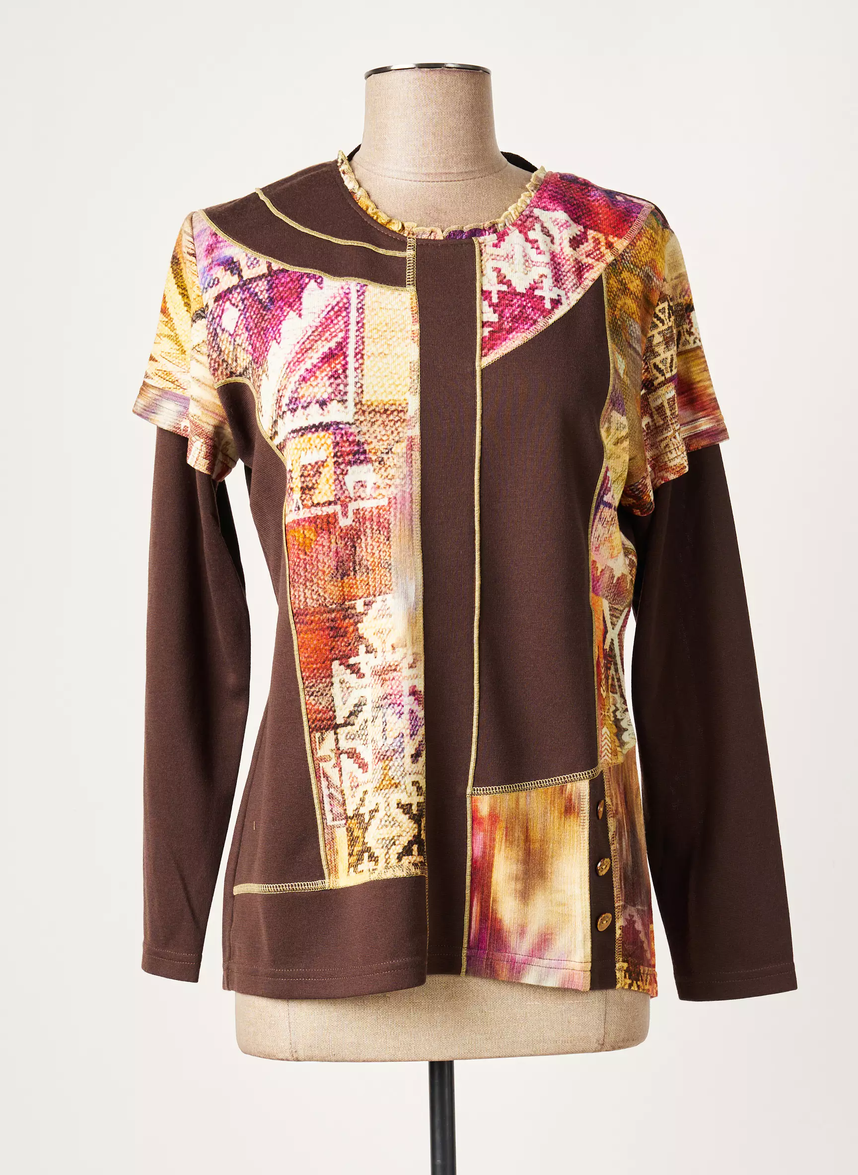 Guy Dubouis Tshirts Femme couleur marron