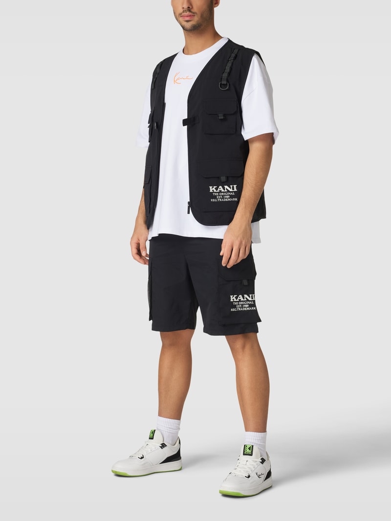 Weste mit Cargotaschen - P&C x Karl Kani in schwarz