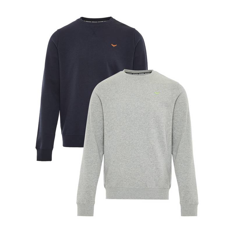 Threadbare THB Fleece Crew Satsuma 2PK Fleecepullover Herren