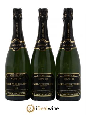 Champagne Brut Grand Cru Marie-Noelle Ledru  - Lot de 3 Bouteilles