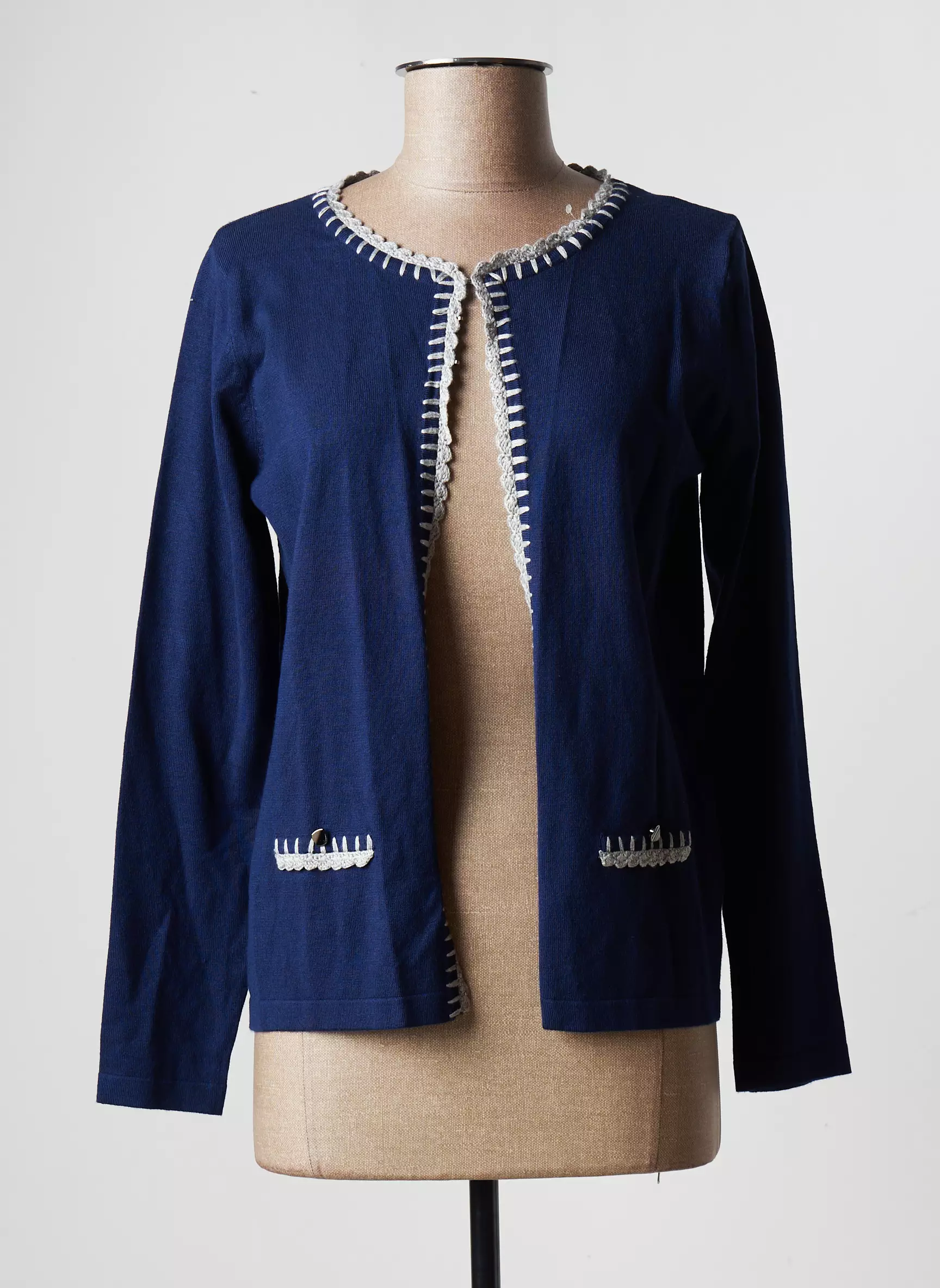 Tripode Cardigans Femme couleur bleu
