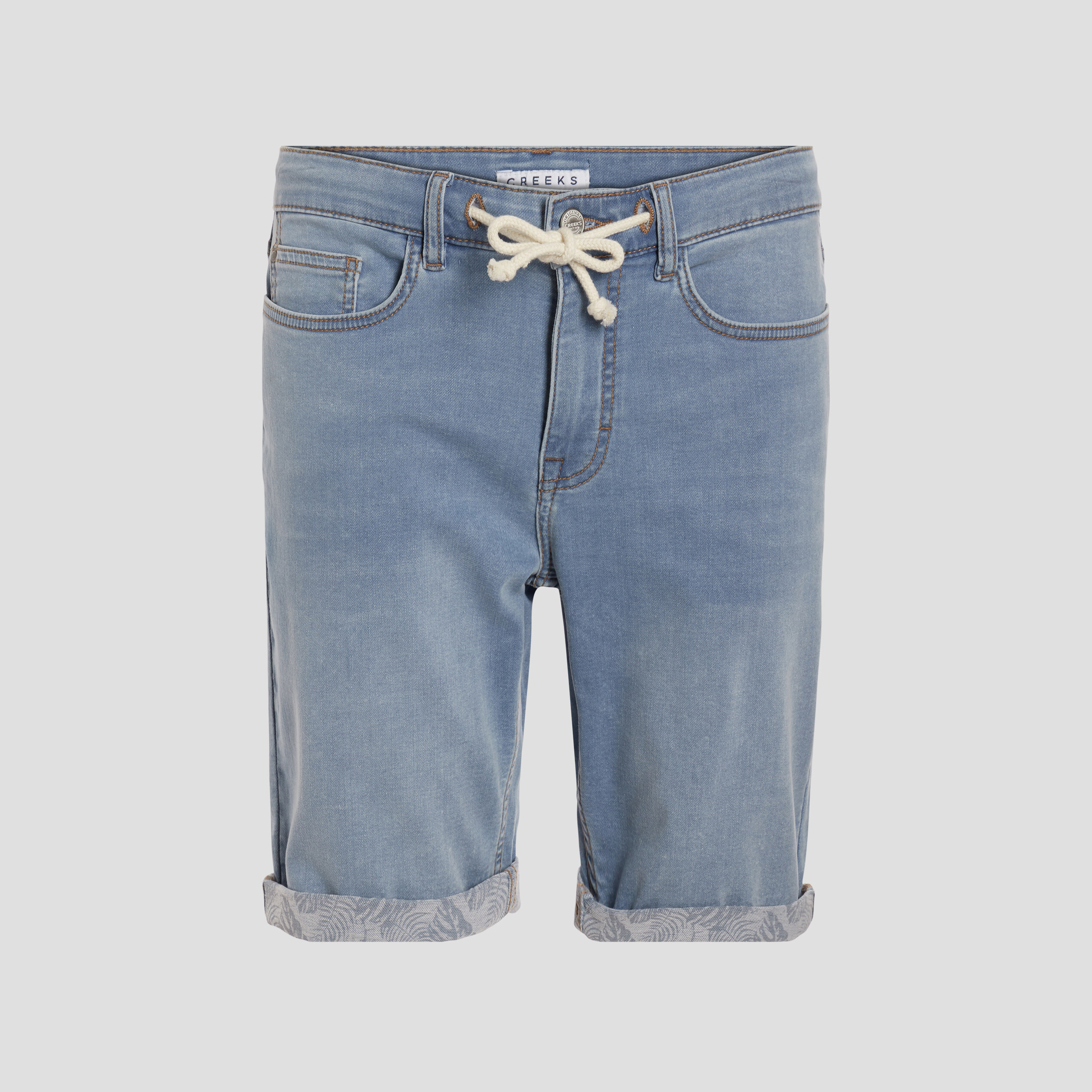 Bermuda straight en jean denim bleach homme | La Halle