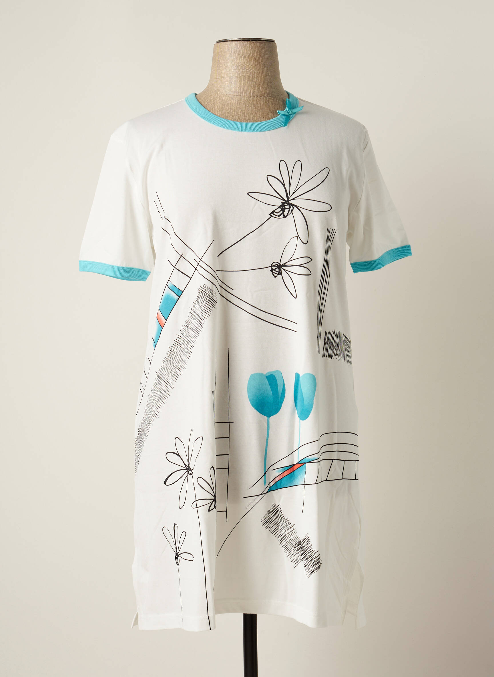 Hajo Chemises De Nuit Femme couleur bleu