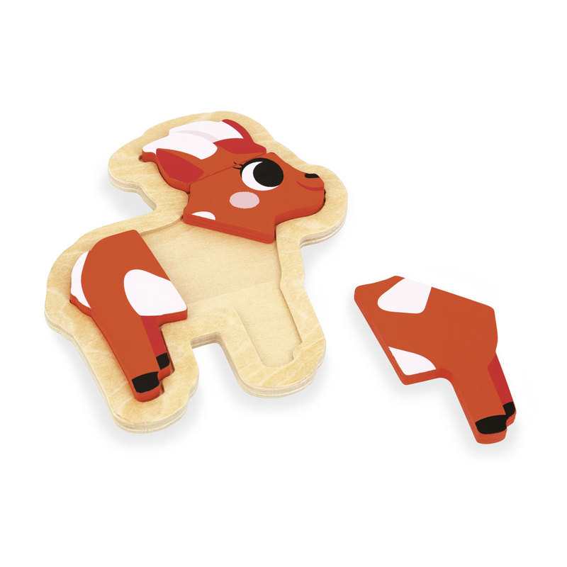 4 Puzzles évolutifs animaux de la ferme Janod
