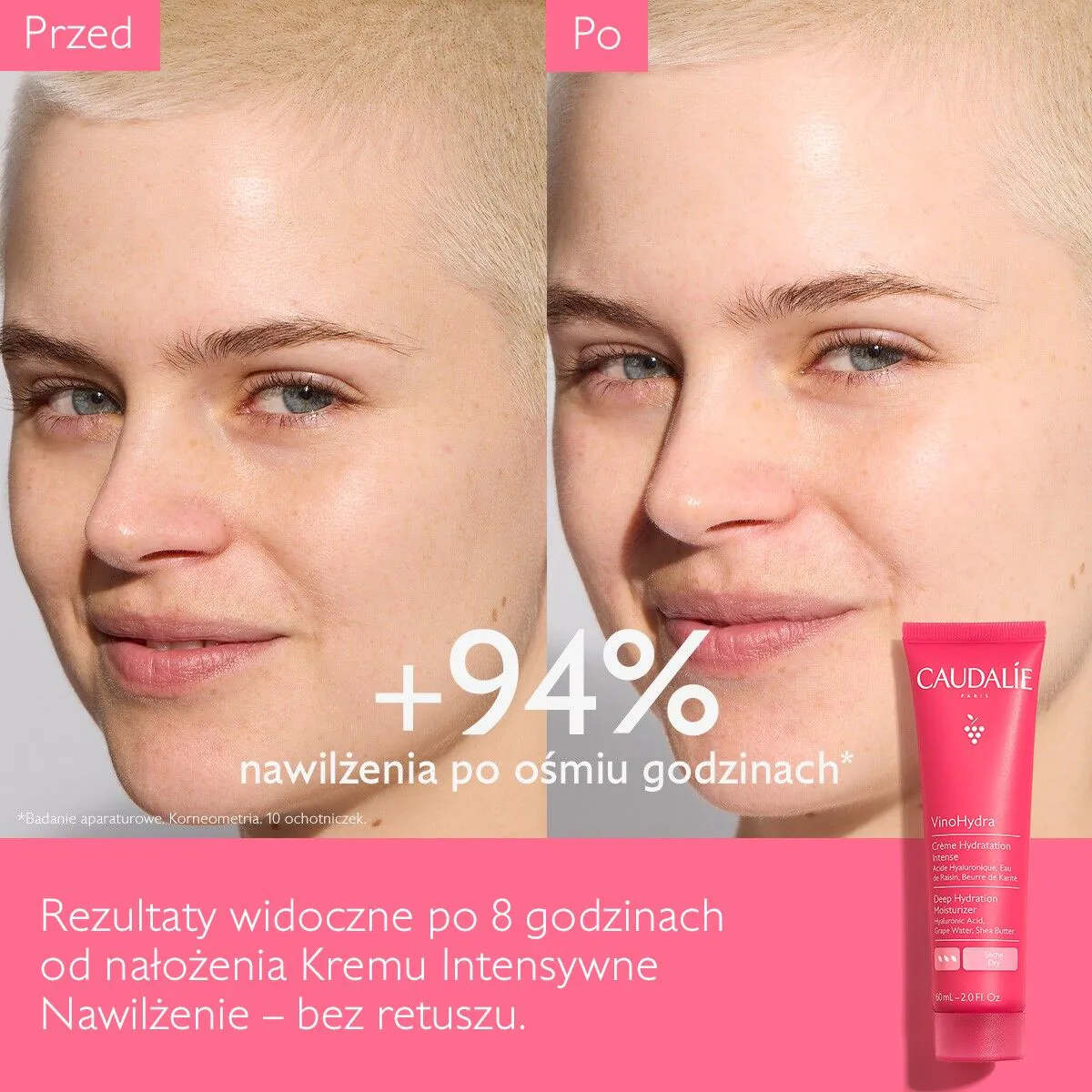 Caudalie VinoHydra intenzivna hidratantna krema, 60 ml