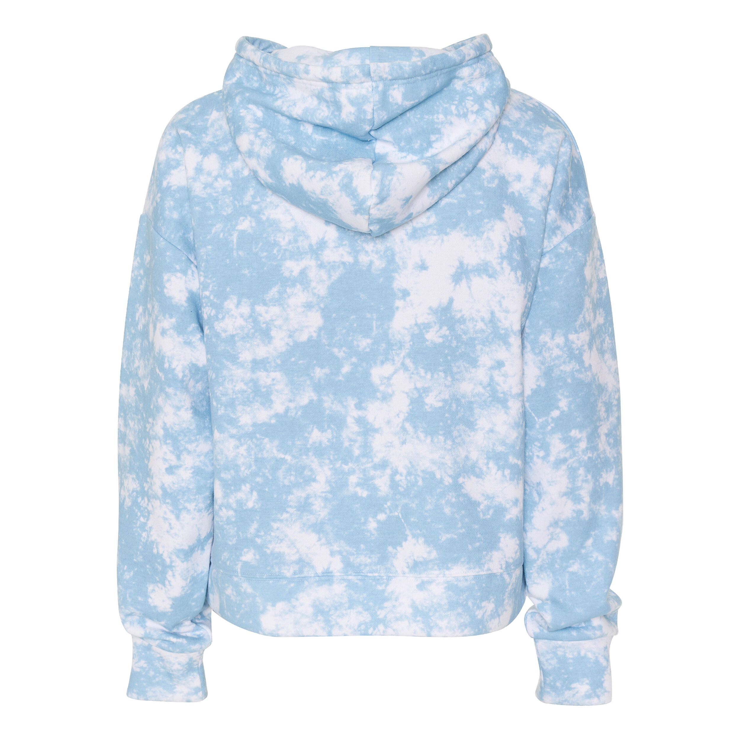 AO Tie Dye Hoody Damen - Hellblau, Weiß