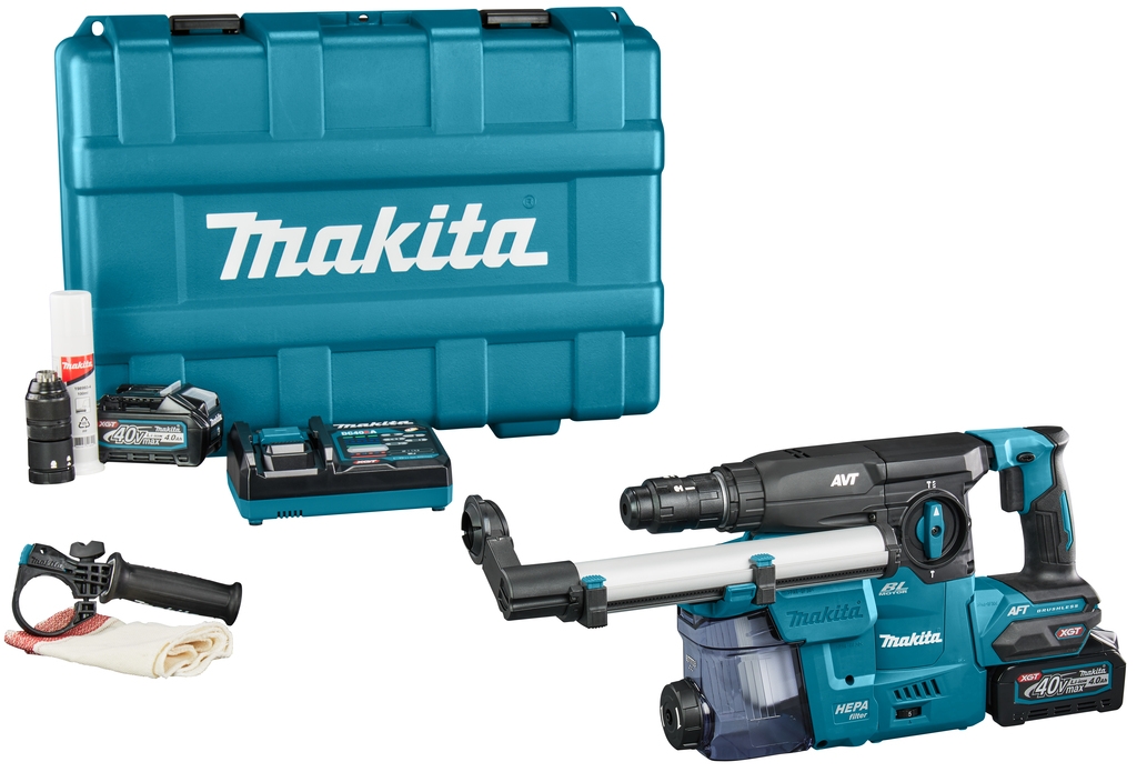 Makita HR009GM202 Kombinovani čekić SDS-Plus sa usisavanjem prašine 40V Max 4.0Ah Li-Ion