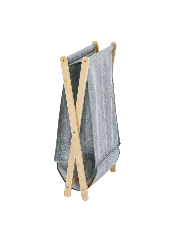 axentia Wäschebehälter, Bambus, Polyester günstig kaufen onesize