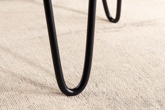 riess-ambiente Beistelltisch GOA 40cm natur / schwarz (1-St), Massivholz · Metall · rund · Baumscheibe · Wohnzimmer · Industrial