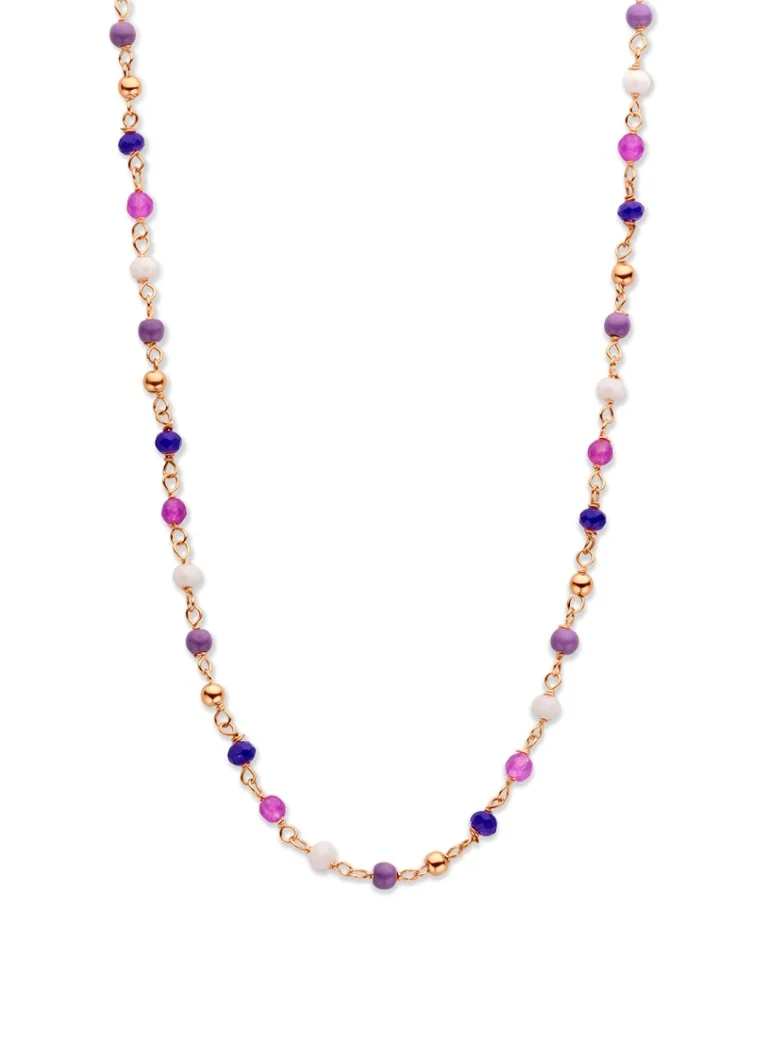 Colier placat cu aur într-o frumoasă culoare lavandă de la Casa Jewelry