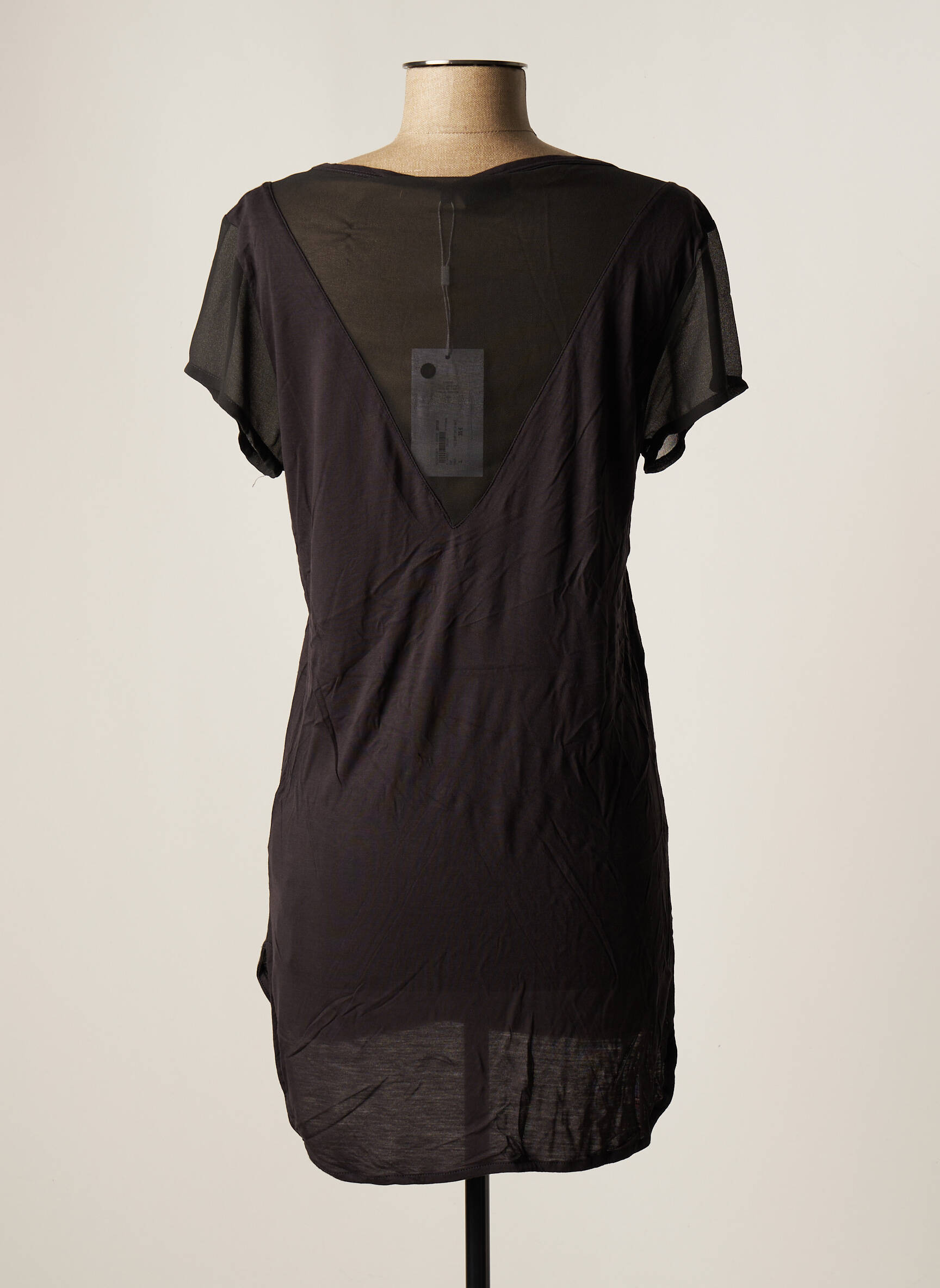 Ichi Tuniquemanchecourte Femme couleur gris
