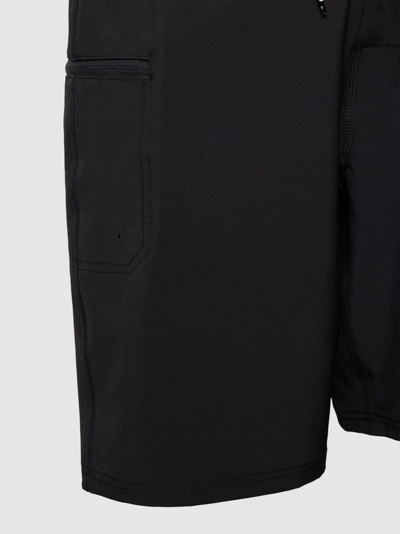 Badehose mit Label-Detail Modell 'MIRAGE' in schwarz