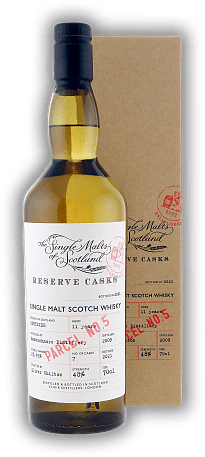 Mannochmore The Single Malts of Scotland 11 Years 2009/2021 Reserve Cask Parcel 5 48,0% Mannochmore The Single Malts of Scotland 11 Years 2009/2021 Reserve Cask Parcel 5 48,0%  Alter 09/21 - 0,7	 Liter - Vol 48,0%