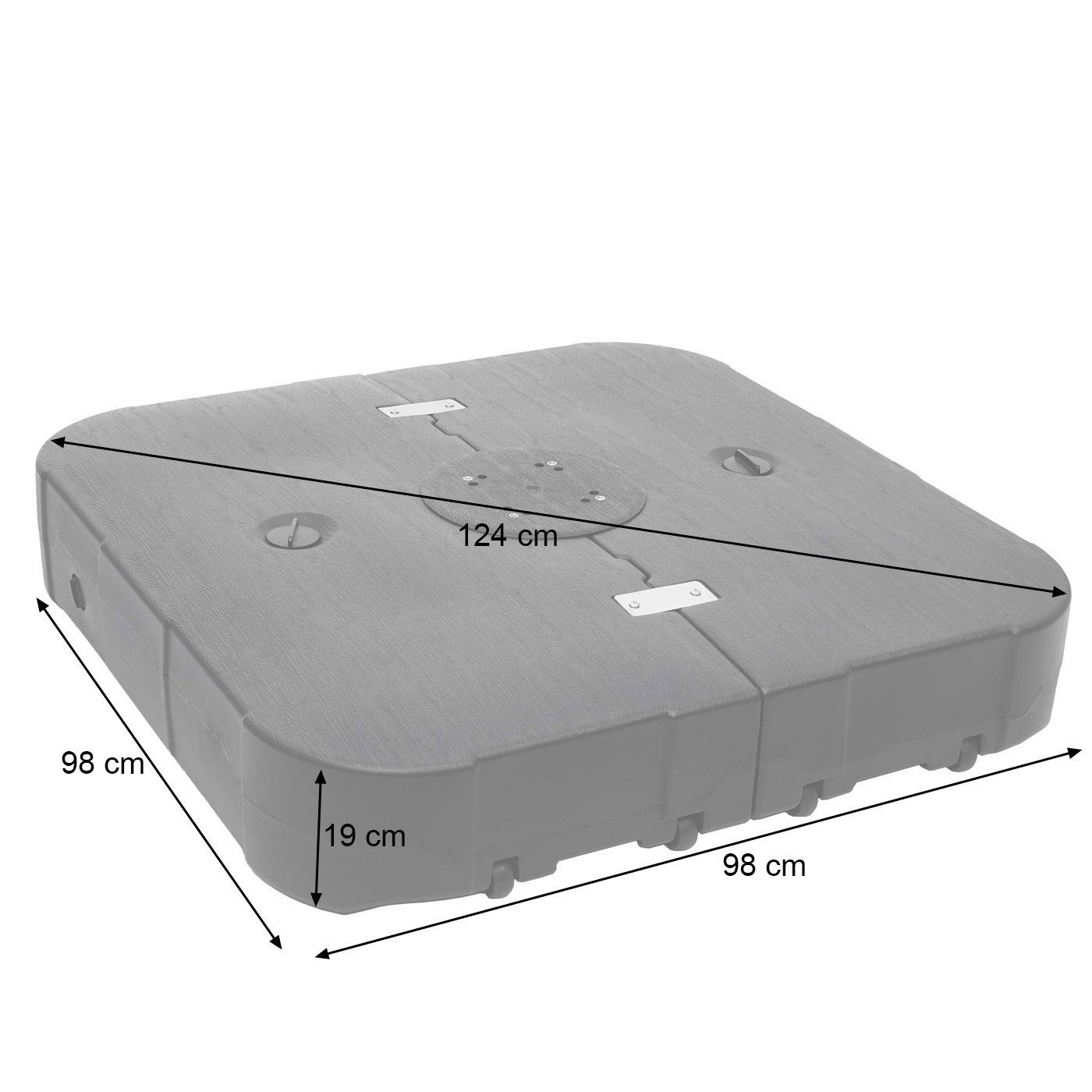 MCW Kunststoffschirmständer MCW-F54, 1 tlg.