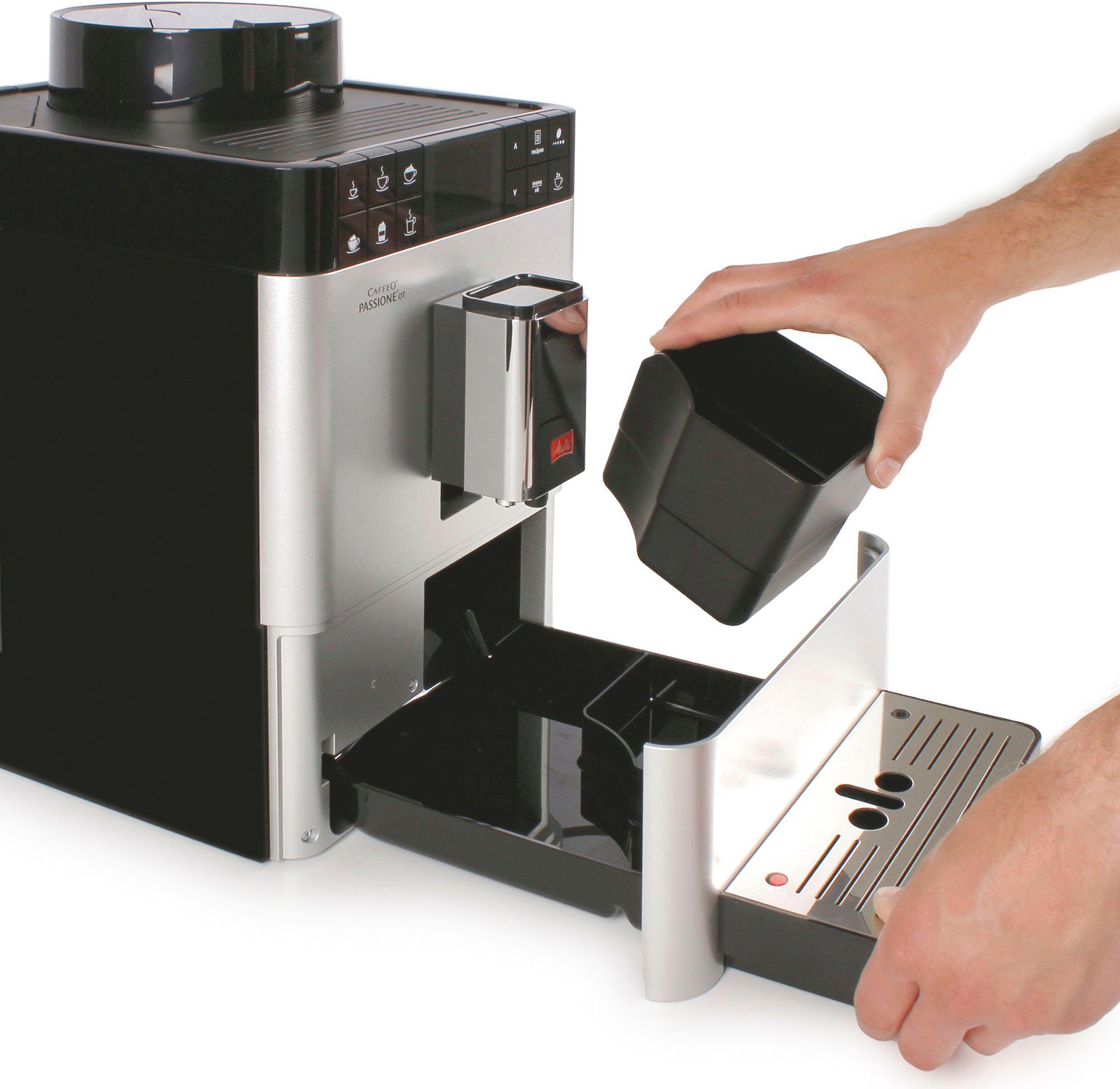 Melitta Kaffeevollautomat Passione® One Touch F53/1-101, silber, One Touch Funktion, tassengenau frisch gemahlene Bohnen