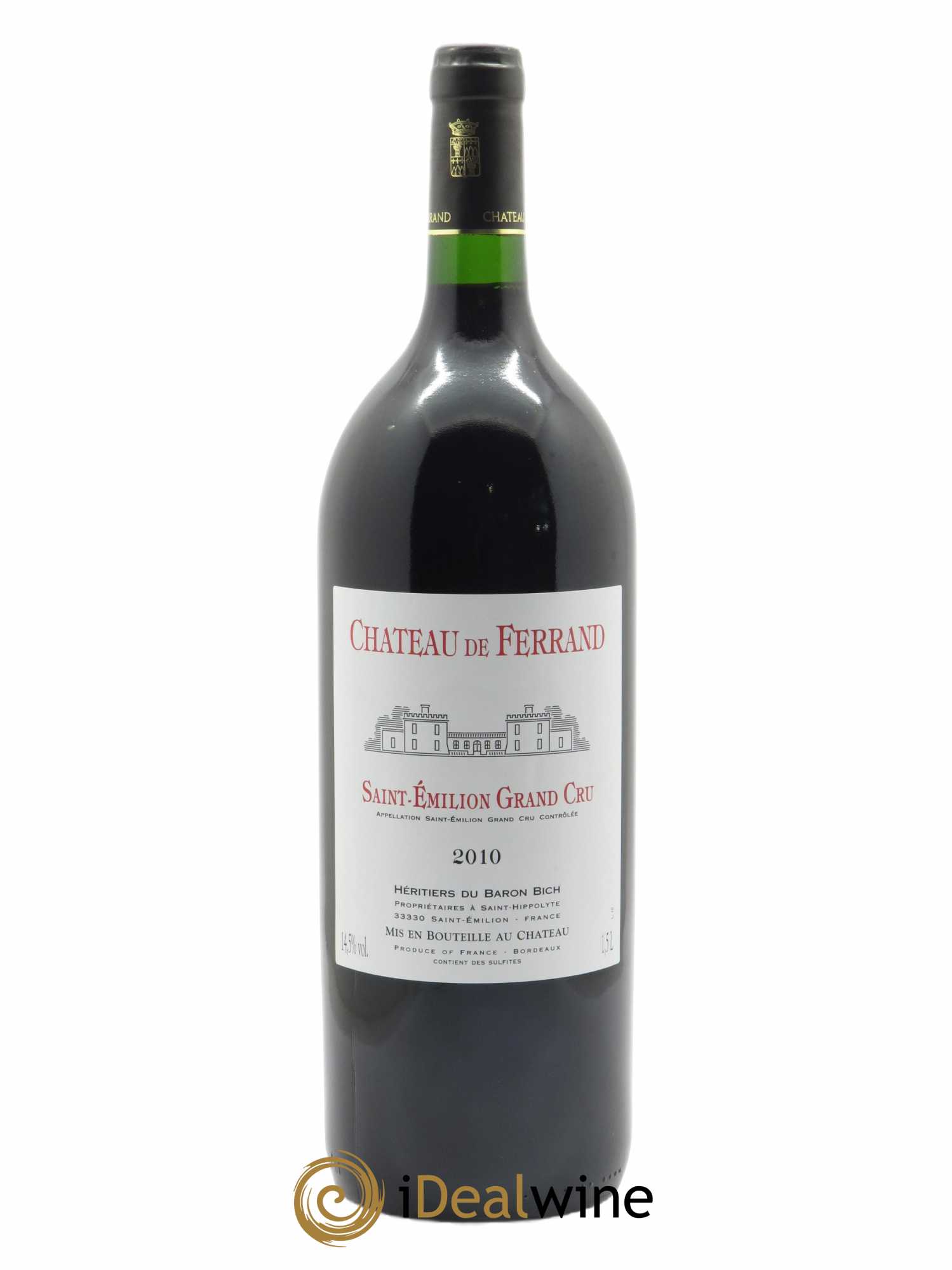 Château de Ferrand Grand Cru Classé (CBO à partir de 6 mgs) 2010 - Lot de 1 Magnum