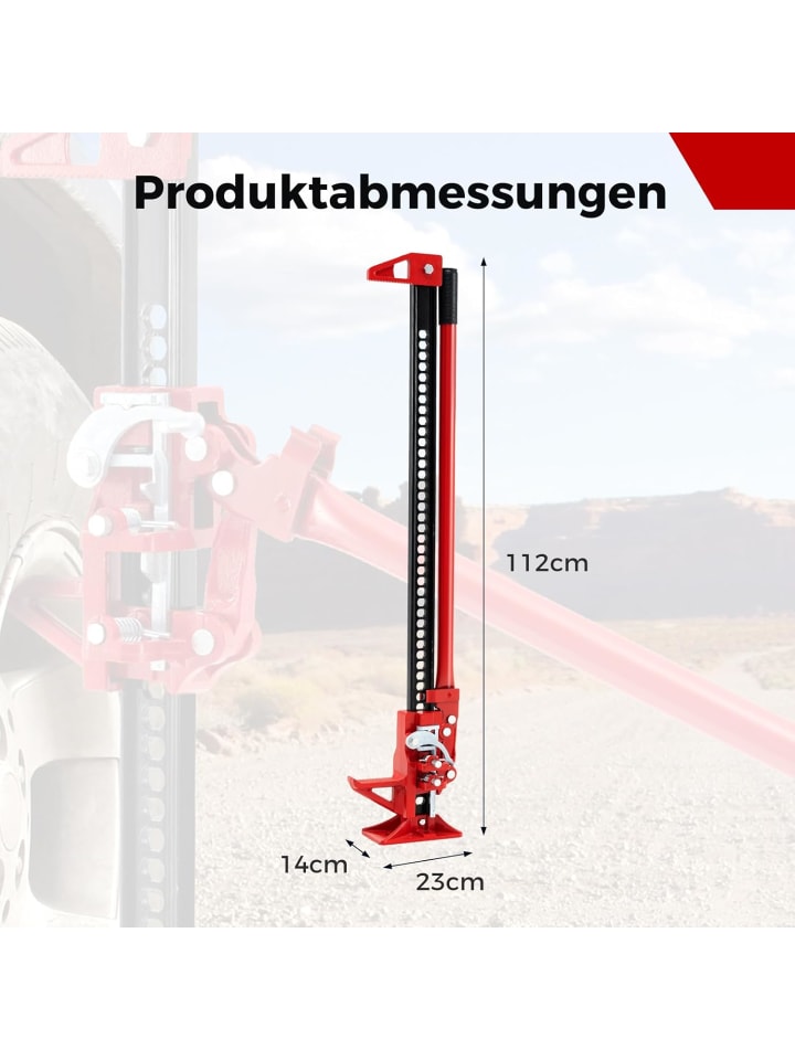COSTWAY Wagenheber 3T in Rot günstig kaufen onesize