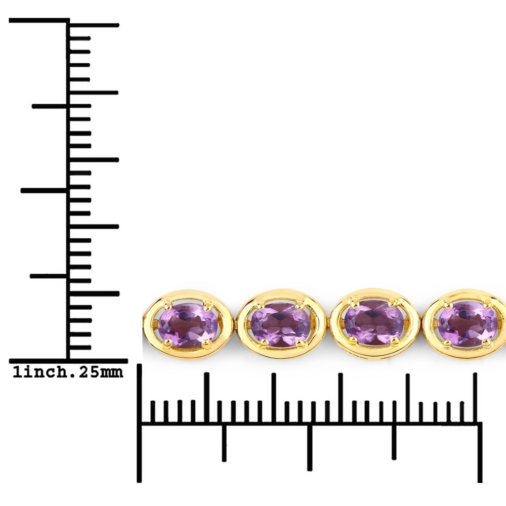 Rafaela Donata Bracelet Argent sterling Améthyste en Or jaune Bracelet