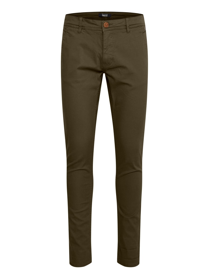 BLEND Chinohose BHNATAN pants - 20703472  Chinohose Slim Fit mit Gürtelschlaufen in Grün günstig kaufen