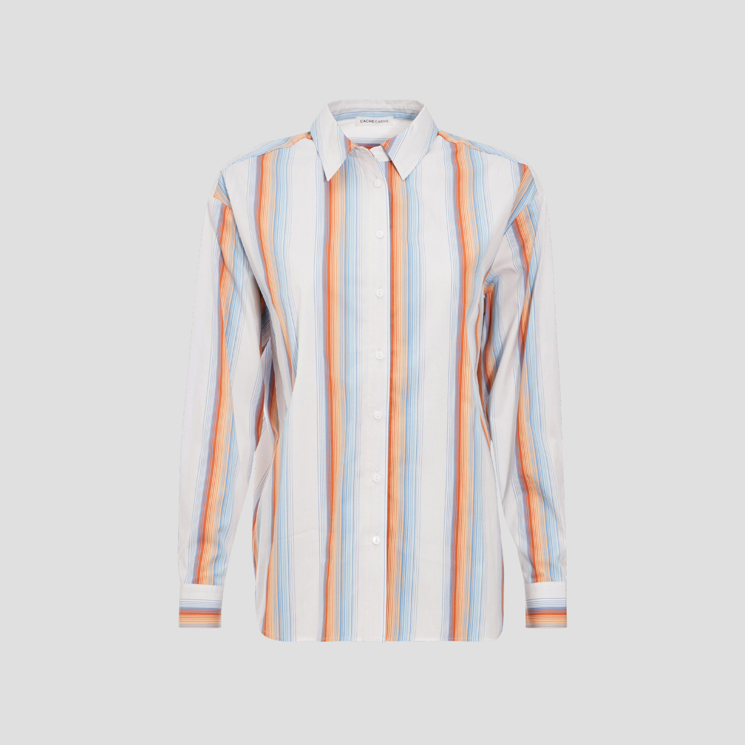 Chemise manches longues blanc femme | Cache Cache