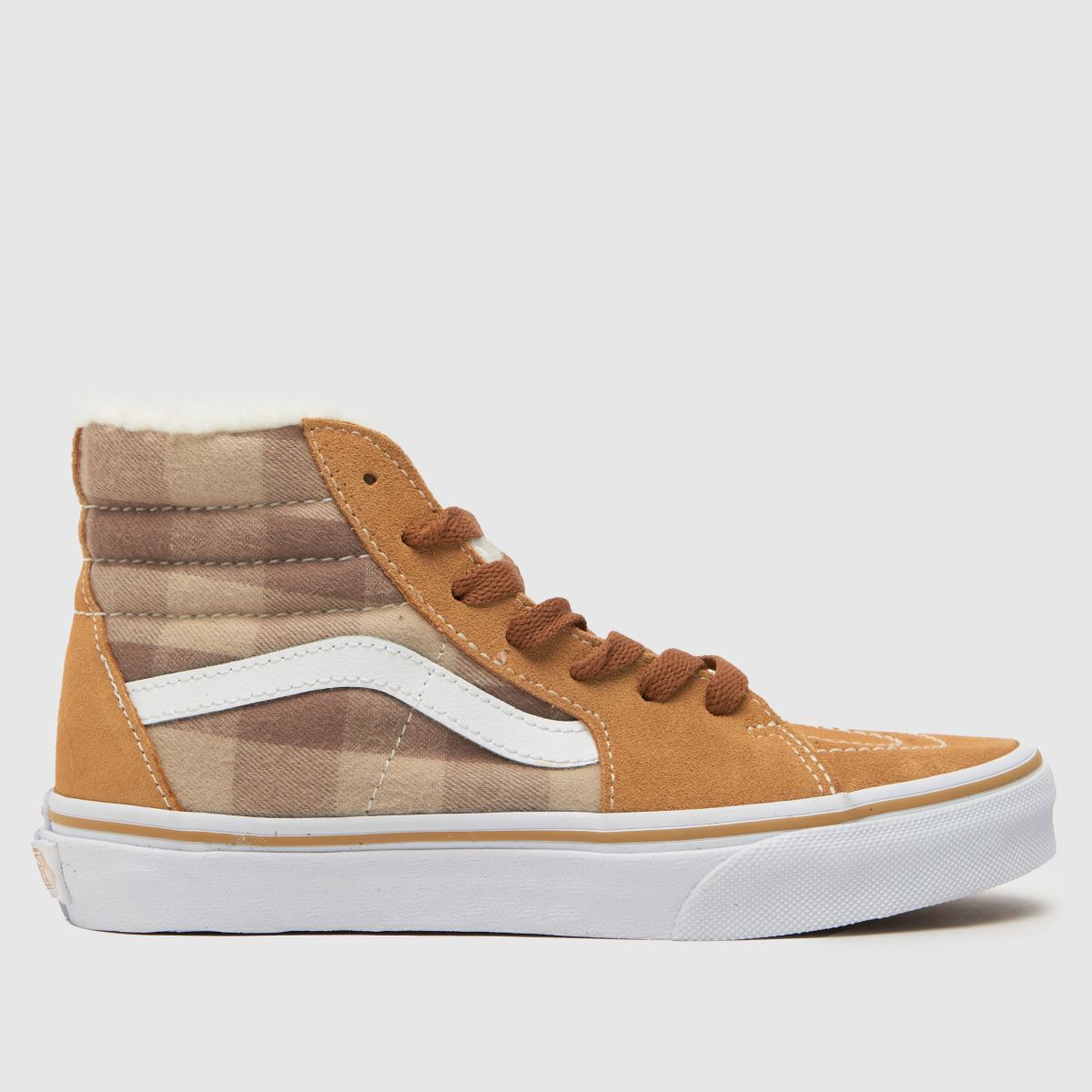 Vans bézs és barna sk8-hi junior tornacipő
